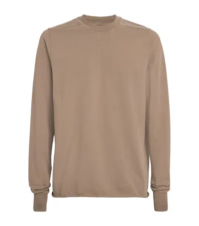 Rick Owens Cotton Sweatshirt In Brown