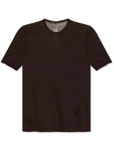 Rick Owens Cotton T-shirt In 褐色