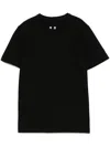 Rick Owens Short-sleeve Cotton T-shirt In 黑色