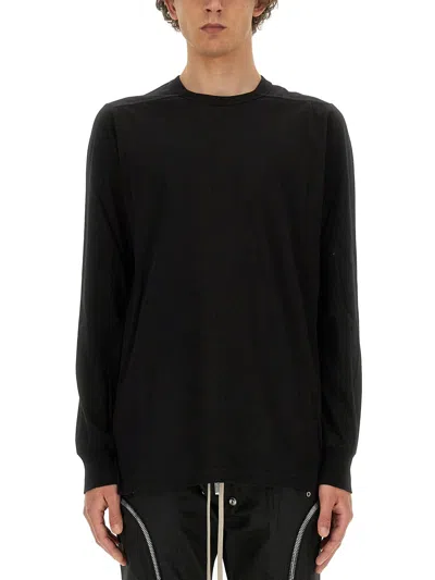 Rick Owens Cotton T-shirt In Black
