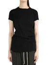 Rick Owens Black Hollywood Cropped Level T-shirt In Black