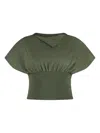 Rick Owens Tommy Cotton Top In Green