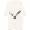 Rick Owens Relaxed Fit Graphic Print T-shirt With Nude Background