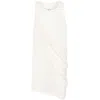 Rick Owens Draped Cotton Sleeveless Top In Neutral Palette