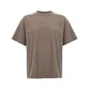 Rick Owens Short-sleeve Organic-cotton T-shirt In Brown