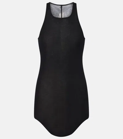 Rick Owens Cotton Tank Top In Black