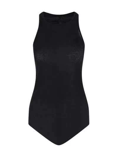 Rick Owens Cotton Tank Top In Black