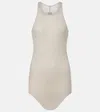 Rick Owens Forever Basic Cotton Tank Top In Gray