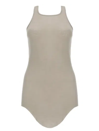 Rick Owens Cotton Tank Top In Neutral