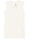 Rick Owens Cotton Tank Top In Neutrals