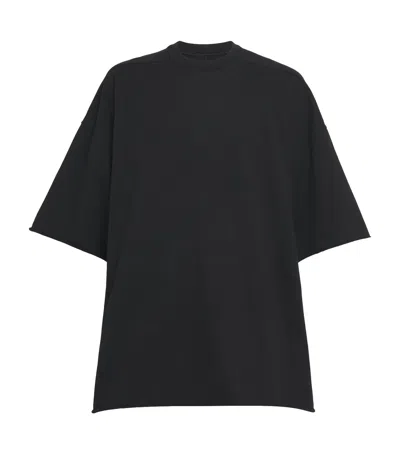 Rick Owens Cotton Tommy T-shirt In Black