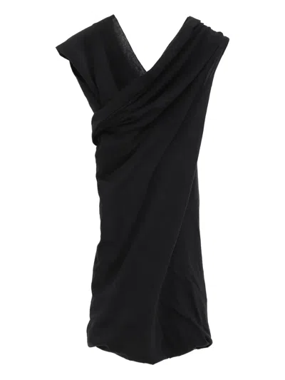 Rick Owens Cotton Top In Black