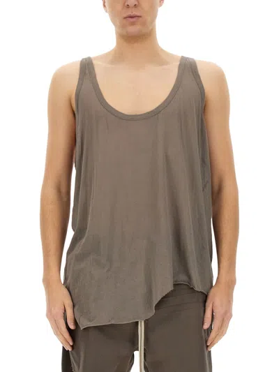 Rick Owens Lo Cut Tank Top In Dust