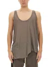 Rick Owens Lo Cut Tank Top In Dove