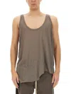 Rick Owens Lo Cut Tank Top In Grey