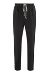 Rick Owens Drawstring Waistband Pants Featuring Pockets In Black