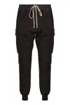 Rick Owens Cotton Trousers In Black