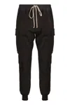 Rick Owens Cotton Trousers In Black