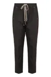 Rick Owens Cotton Trousers In Black