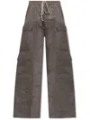 Rick Owens Cotton Trousers In Gray