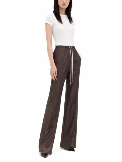 Rick Owens Cotton T-shirt In Size 40 In Brown