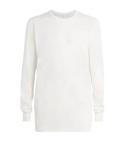 Rick Owens Cotton Unstable T-shirt In White