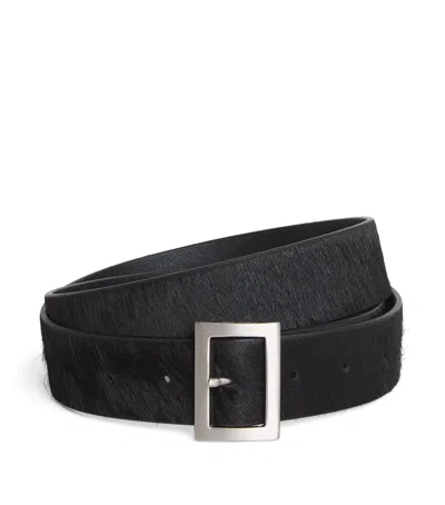RICK OWENS COWHIDE STOOGES BELT