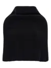 Rick Owens Cowl Hooded-collar Cape In Black
