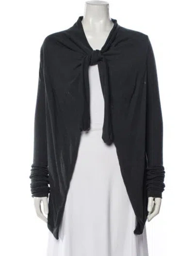 Pre-owned Rick Owens Cowl Neck Sweater In Gray