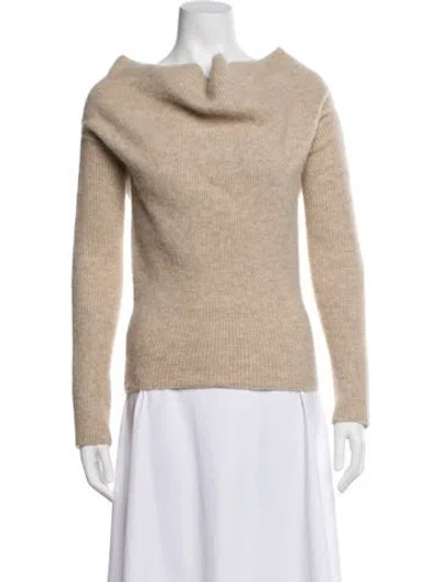 Pre-owned Rick Owens Cowl Neck Sweater W/ Tags In Neutral