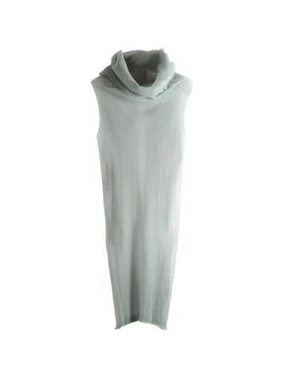 Rick Owens Cowl-neck Top In Gray