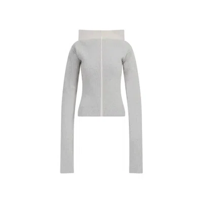 Rick Owens Pearl Cowl Cashmere Pullover In Nude & Neutrals
