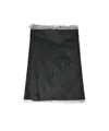 Rick Owens Women Leahter Shearling Cape In Black