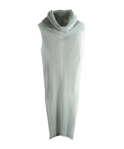 Rick Owens Cowl-neck Sleeveless Top In Green