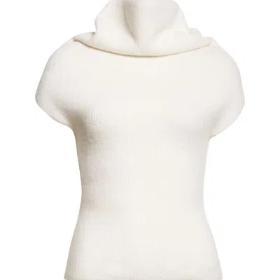 RICK OWENS RICK OWENS CRATER ALPACA & WOOL BLEND FUNNEL NECK SWEATER