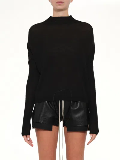 Rick Owens Crater Knit In Black