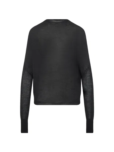 Rick Owens Crater Oversized Top In Black