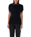 Rick Owens Sl Crater Knit Top In Black