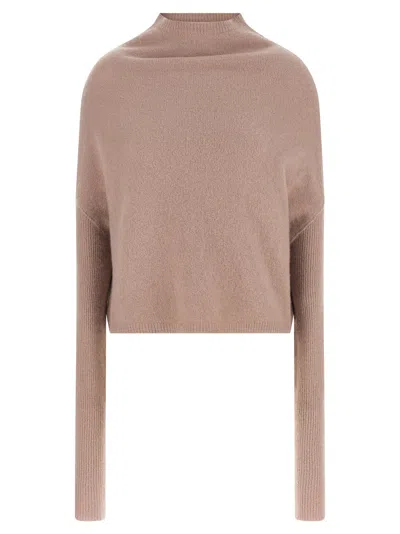 Rick Owens Crater Sweater In Neutral