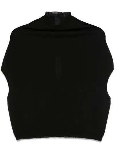 Rick Owens Crater T-shirt In Black