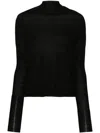 Rick Owens Crater Virgin Wool Jumper In Black