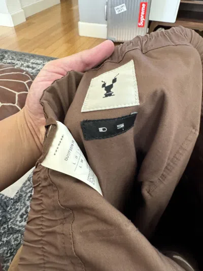 Pre-owned Rick Owens Creatch Cargo Pants Caramel In Brown