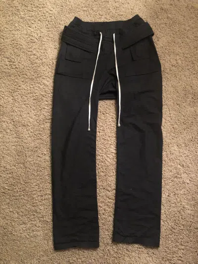 Pre-owned Rick Owens Creatch Cargo Pants Ss10 In Black