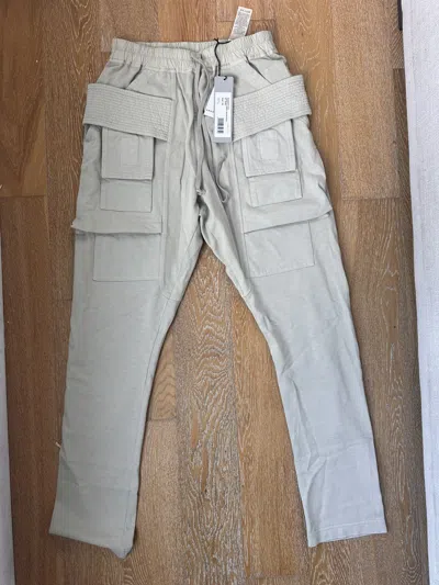 Pre-owned Rick Owens Creatch Cargo Pearl Xs In Gray