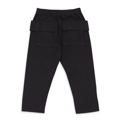 Rick Owens Creatch Cropped Black Men's Cargo Pants In Multi