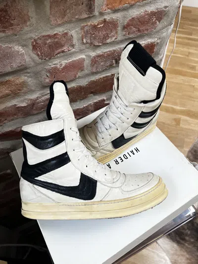 Pre-owned Rick Owens Creatch Dunks Shoes In White