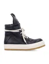 Rick Owens Creep Geobasket High-top Casual Shoes In Black