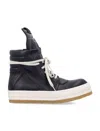 Rick Owens Creep Geobasket High-top Casual Shoes In Black