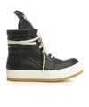 Rick Owens Creep Geobasket High-top Casual Shoes In Black