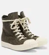 Rick Owens Creep High-top Sneakers In Gray